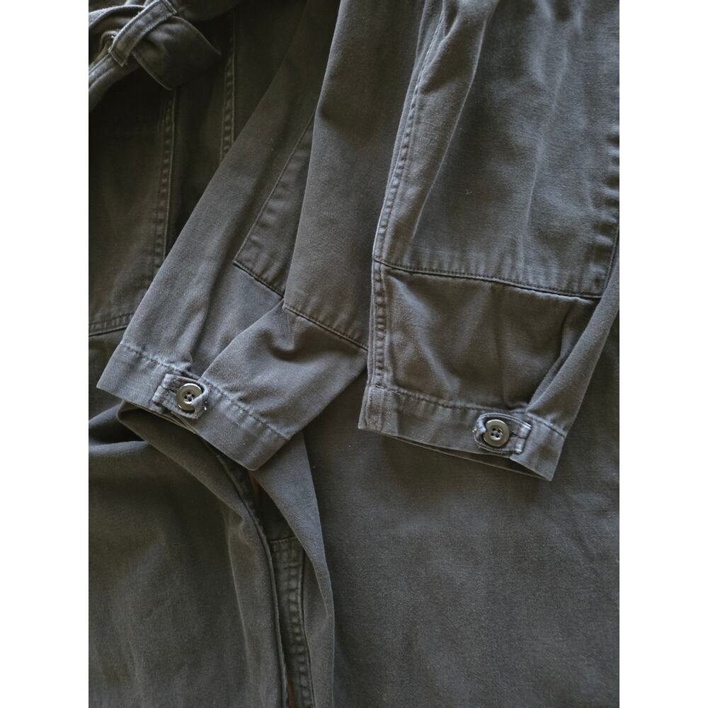 Buck Mason Baja Twill Studio Jumpsuit Medium Black Long Sleeve Cotton Utility - Picture 6 of 12
